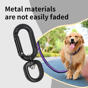 Jensan nóng bán ngoài trời xoay nhôm Carabiner mó<span class=keywords><strong>c</strong></span> 5kn Carabiner cho Dây Xích Chó đầy màu sắ<span class=keywords><strong>c</strong></span> - Product Image 5