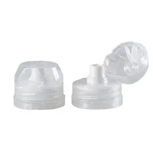 Harga Pabrik 28Mm 410 Topi Olahraga Dorong Tarik Tutup Botol Air Olahraga Plastik