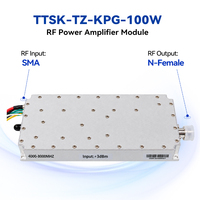Modul Penguat Daya RF GaN 100W 4000-8000MHz Papan Pertahanan Sinyal Anti-Drone untuk UAV