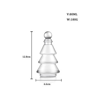 <span class=keywords><strong>Bouchon</strong></span> de bouteille en verre fantaisie en forme de sapin de Noël 80 ml avec sérigraphie pour alcool, boisson, jus, spiritueux, <span class=keywords><strong>vin</strong></span> de fruits, whisky, tequila - Product Image 2
