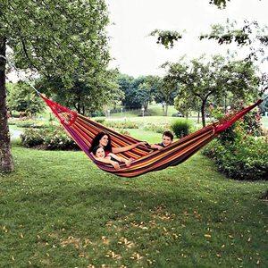 WOQI Fácil Camas al aire libre Personalizado Barato Cómodo Viaje Algodón Senderismo Jardín Columpio Hamaca - Product Image 4
