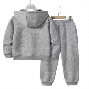 <b>Women</b> Custom Logo 100% Cotton Solid <b>Fleece</b> Tracksuit 2-Piece Set Casual Stand Hoodie <b>Jogger</b> Outfits Winter Warm Sweatpants - Product Image 6