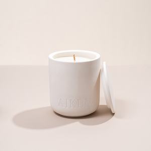Bougie en Cire de Soja Moderne et Minimaliste en Céramique AIKUN – Prix Usine, Échantillon Disponible – Idéale pour la Décoration de Luxe à Domicile - Product Image 1