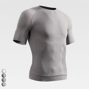 Vestiti da <span class=keywords><strong>uomo</strong></span> per il Fitness e per il ciclismo all'aperto vestiti da ginnastica a compressione ad asciugatura rapida magliette sportive senza cuciture per <span class=keywords><strong>uomo</strong></span> - Product Image 1