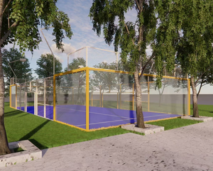 Selling Outdoor <strong>Padel</strong> Single <strong>Court</strong> Tent Roof Ground Panoramic Paddle Tennis <strong>Court</strong> Supplier - Product Image 3