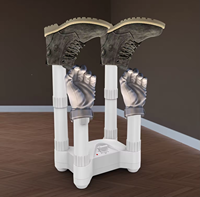 Sèche-chaussures électrique intelligent à plasma et ozone 290W à séchage rapide avec minuterie, garantie limitée d'un an, élimine les mauvaises odeurs