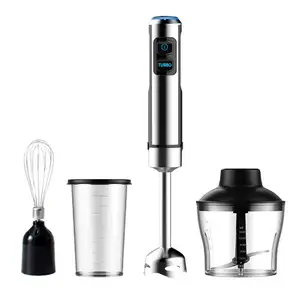 4 In 1 Stick Blender Turbo Mode Koperen Motor Bevat Eierkloppers En Chopper Foodprocessor Roestvrij Staal Smart Stick