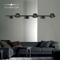 Suspension LED moderne de style nordique en aluminium avec lumière blanc chaud 3000K et garantie de 3 ans pour la maison et le bureau