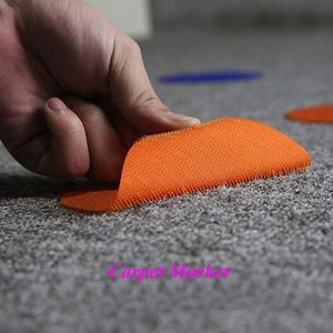 Marqueurs de tapis personnalisés colorés auto-adhésifs à crochets et boucles avec points découpés en nylon pour l'éducation des enfants - Product Image 2