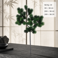 Branches de pin artificielles pour mariage, aménagement paysager en pot et décoration intérieure, pin thuya réaliste fait main et écologique
