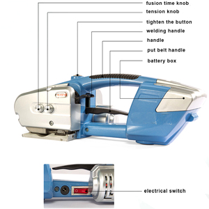 เครื่องรัดพลาสติกแบบกึ่งอัตโนมัติ ใช้แบตเตอรี่ สำหรับไม้และอิฐ รุ่น PP/PET Band - Product Image 3