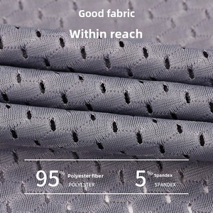 Canotta da <span class=keywords><strong>uomo</strong></span> in seta ghiaccio, sottile, in maglia a rete, sportiva, fitness, ad asciugatura rapida, casual, tinta unita, senza maniche, vestibilità slim - Product Image 3