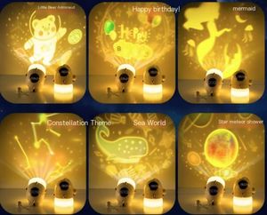 Luce notturna a Led carina lampada da tavolo stella lampada da parete Plug in cielo stellato luce notturna Astro luce notturna per bambini - Product Image 6