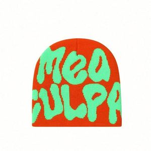 Bonnet en acrylique tricoté jacquard gaufré avec logo brodé personnalisé YKH, idéal pour hommes et femmes, prêt pour les voyages – Vente en gros - Product Image 6