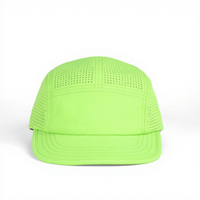 Casquette de sport en nylon à 5 panneaux, quatre saisons, personnalisable avec logo par transfert thermique, vente en gros, imperméable, séchage rapide, respirante