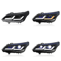 Pour BMW Série 5 E60 2003-2010, ensemble de phares modifié avec un nouveau style de lentille LED et double DRL