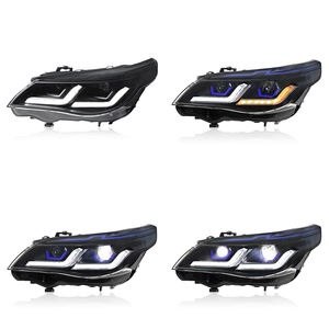 Conjunto de Faros Delanteros para <span class=keywords><strong>BMW</strong></span> Serie 5 <span class=keywords><strong>E60</strong></span> 2003-2010, Modificados con Lentes LED de Nuevo Estilo y DRL Doble L - Product Image 5