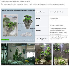<span class=keywords><strong>Roca</strong></span> Flotante para Acuario, Simulación de Piedra Pómez, Adorno de Montaña <span class=keywords><strong>Suspendido</strong></span> para Decoración de Peceras - Product Image 6