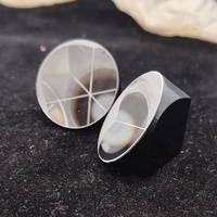 En Stock dia25.4 mm revêtement argenté + noir peint 5 "Angle de précision Cube d'angle prisme K9 pyramide de verre prisme