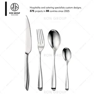 Spoon Fork Knife For Wholesale Silver Cutlery Set Stainless Steel Spoon Fork Knife Bulk Flatware Set Serve For Hotel Restaurant Houses