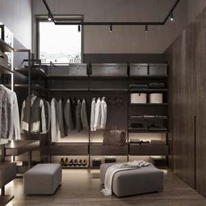 Fournisseur d'usine, armoire de rangement de chambre à coucher moderne en bois italien modulaire de luxe, dressing, armoire - Product Image 5