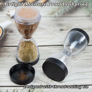 Nouveau shaker à épices portable <span class=keywords><strong>de</strong></span> 100ml avec couvercle hermétique pour le camping en plein air barbecue RV Mini 2-en-1 sablier salière et poivrière - Product Image 5