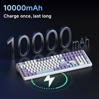 AJAZZ AK108 Tri-Mode 108 Keys Full Size Mechanical Keyboard Gasket Mount 5-Layer Sound Absorb Full Hot Swap 4600mAh PBT RGB