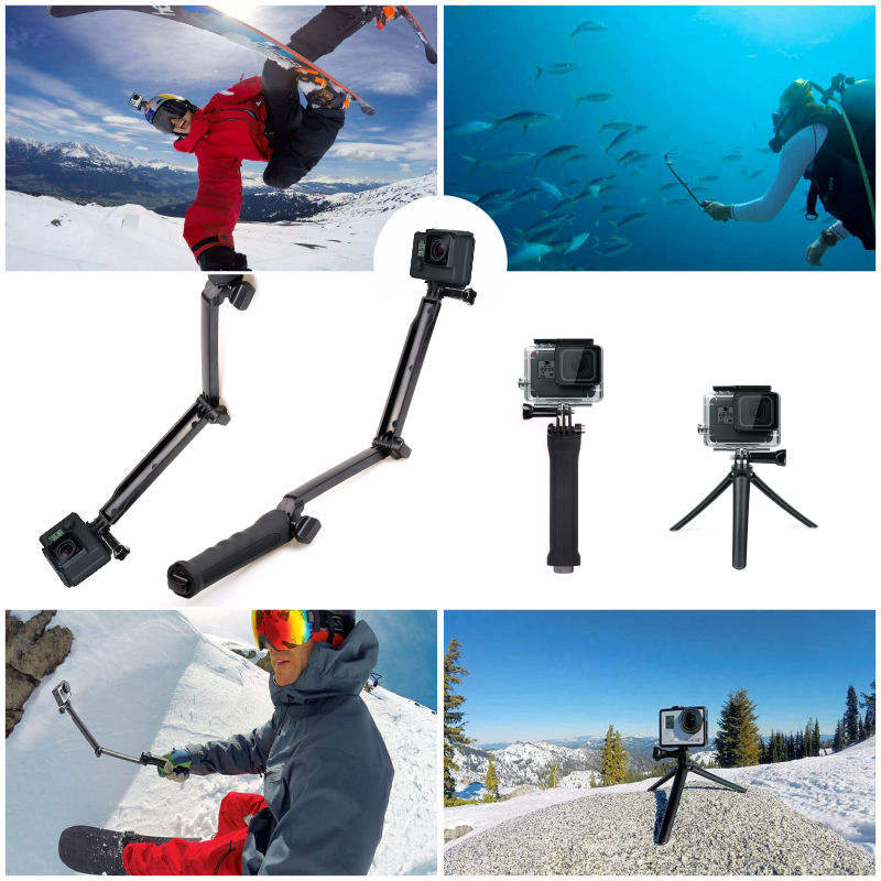 HONGDAK Sales Well Sport Camera Accessories Monopod Selfie Stick with Adapter and Screw for GoPro Camera and Phone