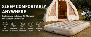 Matelas de camping auto-gonflant léger et imperméable 200x150cm, très épais, pour pique-nique et couchage en extérieur (vente en gros) - Product Image 6