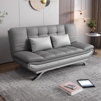 Sofá Cama Plegable Multifuncional Doble de Tela Ahorrador de Espacio Económico para Apartamentos Pequeños Hoteles y Sala de Estar