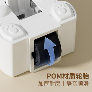 Panda Design Door Support <b>Wheel</b> With Brake Quiet Heavy Duty <b>Plastic</b> Roller For Sliding Door - Product Image 5
