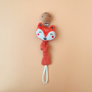 Venta caliente Eco-Friendly hecho a mano bebé <span class=keywords><strong>chupete</strong></span> Clips cadena mejor <span class=keywords><strong>precio</strong></span> al por mayor cadena de colores mordedor Clip de madera trenzado Bebe - Product Image 5