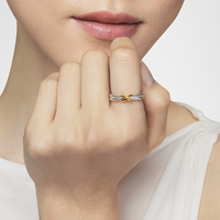 Bague en argent sterling 925 bicolore torsadée en forme de X, design tressé tendance AR087, bijoux minimalistes pour femmes, cadeau d'anniversaire