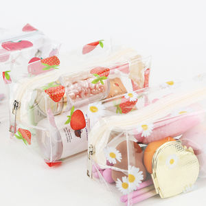 透明Pvc化妆包透明拉链化妆盒便携式防水旅行收纳袋塑料化妆品化妆包 - Product Image 1