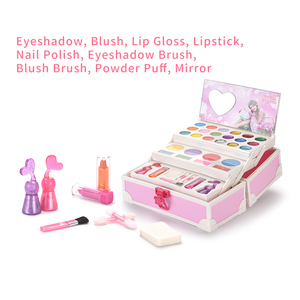 I bambini personalizzati fingono di giocare a trucco giocattolo portatile scatola di cosmetici giocattoli per il trucco Set di giocattoli da <span class=keywords><strong>gioco</strong></span> per ragazze Set <span class=keywords><strong>gioco</strong></span> di bellezza - Product Image 2