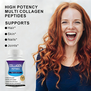 Produits de beauté à base de <span class=keywords><strong>peptides</strong></span> de <span class=keywords><strong>collagène</strong></span> de qualité supérieure, marque privée, vente chaude, 1800 mg par portion, favorise la récupération et les performances, 90 capsules - Product Image 3