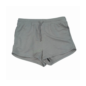 Shorts de sport pour femmes en tissu tricoté doux et respirant, à taille mi-haute, élastique, en Spandex/Polyester/Coton, écologique et à séchage rapide - Product Image 1