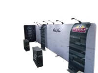 Tout nouveau produit admax stand d'exposition 3x3 10ft tissu mur aluminium standard modulaire stand d'exposition présentoir