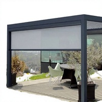 Stores extérieurs modernes pour chambre et balcon, occultants, coupe-vent, sur rail, durables et faciles à nettoyer