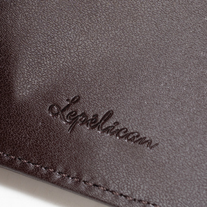 Brown RFID Leather <b>Card</b> <b>Holder</b> <b>Wallet</b> 8 Slot <b>Card</b> Organizer Slim ID Case <b>for</b> Promotional Gift - Product Image 6
