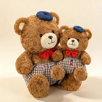 Adorable ours en peluche marron mère et fils, jouets pour enfants, vente en gros, usine de jouets en peluche