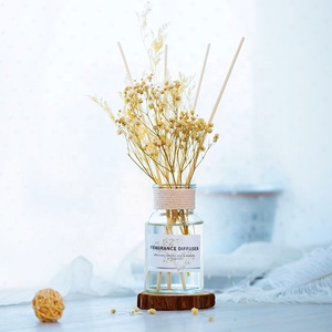 Home Spring & Floral Ensemble cadeau Offre Spéciale écologique de luxe 100ml Fleur sèche Diffuseur de roseau Bouteille en verre Recharge d'huile parfumée personnalisée - Product Image 6