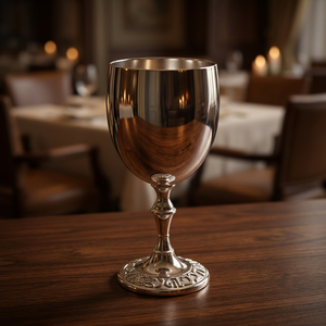 Gobelet en laiton plaqué argent - Product Image 1