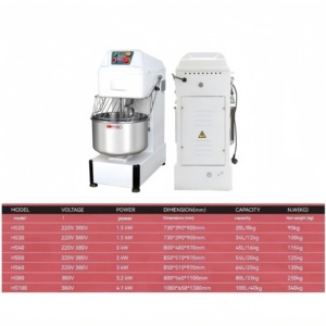 Pétrin à spirale électrique <span class=keywords><strong>de</strong></span> haute qualité 50 kg Équipement <span class=keywords><strong>de</strong></span> boulangerie commercial pour le pain et la pizza - Product Image 3