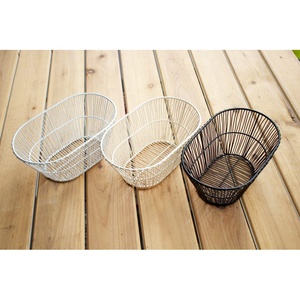 Factory Wholesale Durable Oval Fruit & Vegetable Metal Round Wire Baskets For Storage Metal Wire Mesh Basket