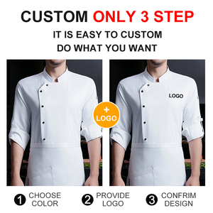Veste <span class=keywords><strong>de</strong></span> Chef <span class=keywords><strong>de</strong></span> Restaurant Subway, Uniforme <span class=keywords><strong>de</strong></span> <span class=keywords><strong>Cuisine</strong></span>, Veste <span class=keywords><strong>de</strong></span> Chef Japonaise, Col en V, Design Personnalisé avec Logo, Uniforme <span class=keywords><strong>de</strong></span> Sous-Chef - Product Image 6