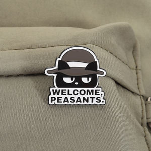 Broche de Gato Preto com Slogan Engraçado e Fofo, Um Gato a Curta Distância da Loucura, Não Libere Gatos, Bem-vindo aos Camponeses para Amantes de Gatos, Bolsa, Jaqueta, Atacado - Product Image 3