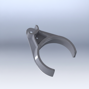 <b>Pipe</b> / Tube <b>Clamp</b> Bracket with a mounting ear - Product Image 1