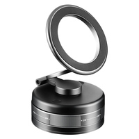 Support de téléphone portable magnétique rotatif à 360 degrés en alliage de zinc à absorption sous vide pour bureau et tableau de bord de voiture, portable