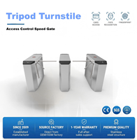 Barrière tournante trépied en acier inoxydable 304 avec lecteur de codes QR, RFID et codes-barres pour contrôle d'accès et sécurité d'entrée, OEM, usine ODM
